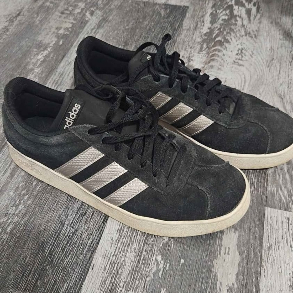 Adidas Men's Black and Gray Sneakers